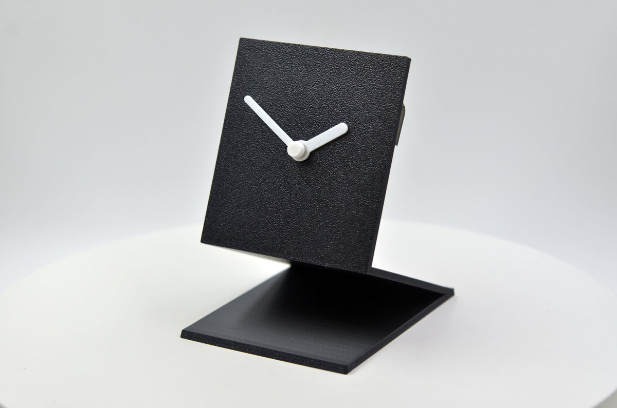 Z-Shaped Modern Minimalist Desk Clock – Geometric Angular Tabletop Decor