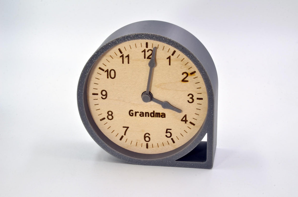 Custom Multi-Timezone Clocks Set – Handmade Minimalist Design Maple Wood Desk Clocks with Modern Rounded Triangular Frames in Various Colors