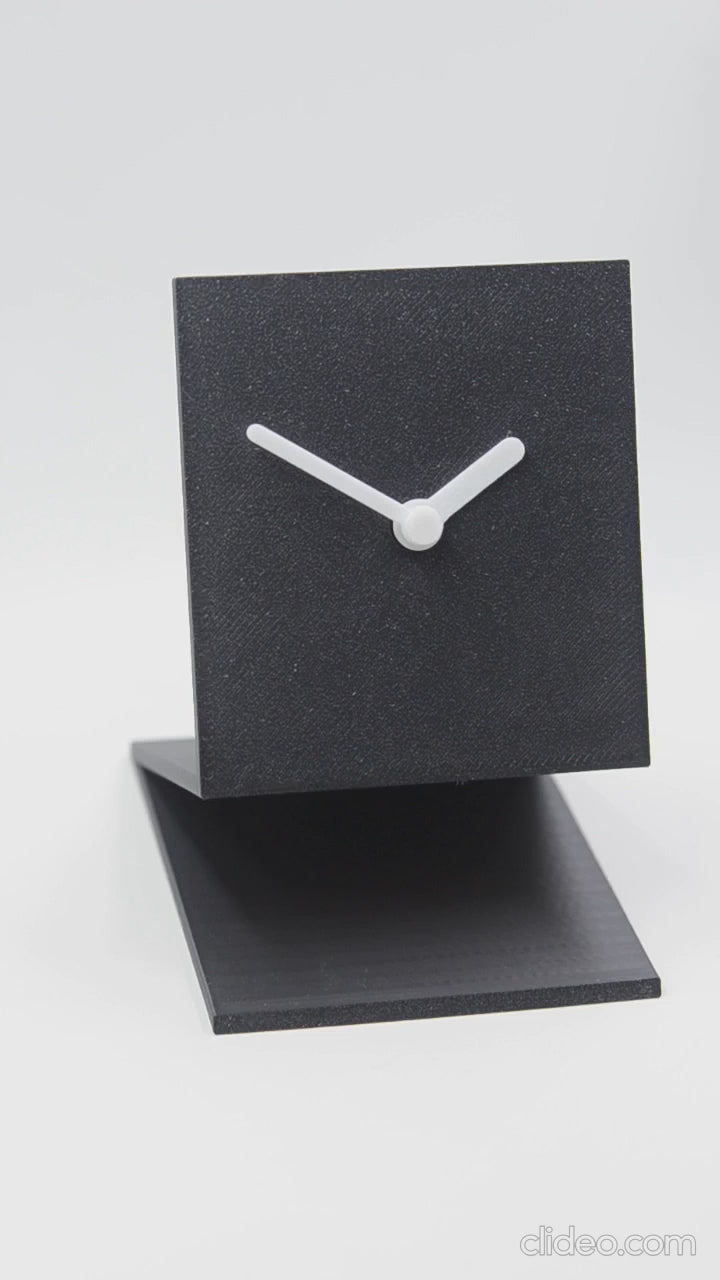 Z-Shaped Modern Minimalist Desk Clock – Geometric Angular Tabletop Decor